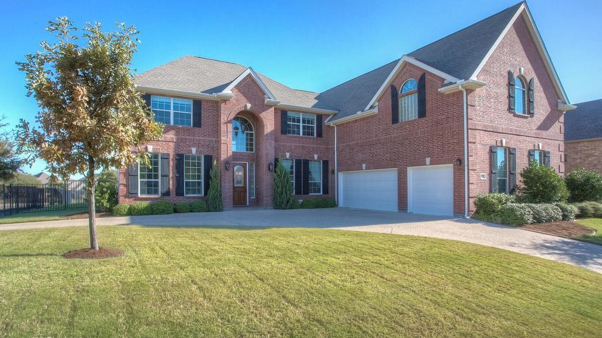 The home at 5101 Simpson Court is located on a spacious corner lot.