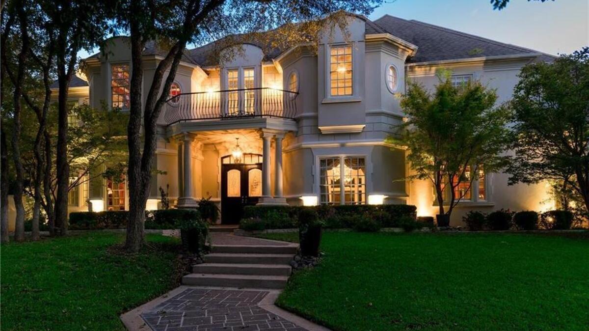 The home at 802 Carriage Court is located on over half an acre.