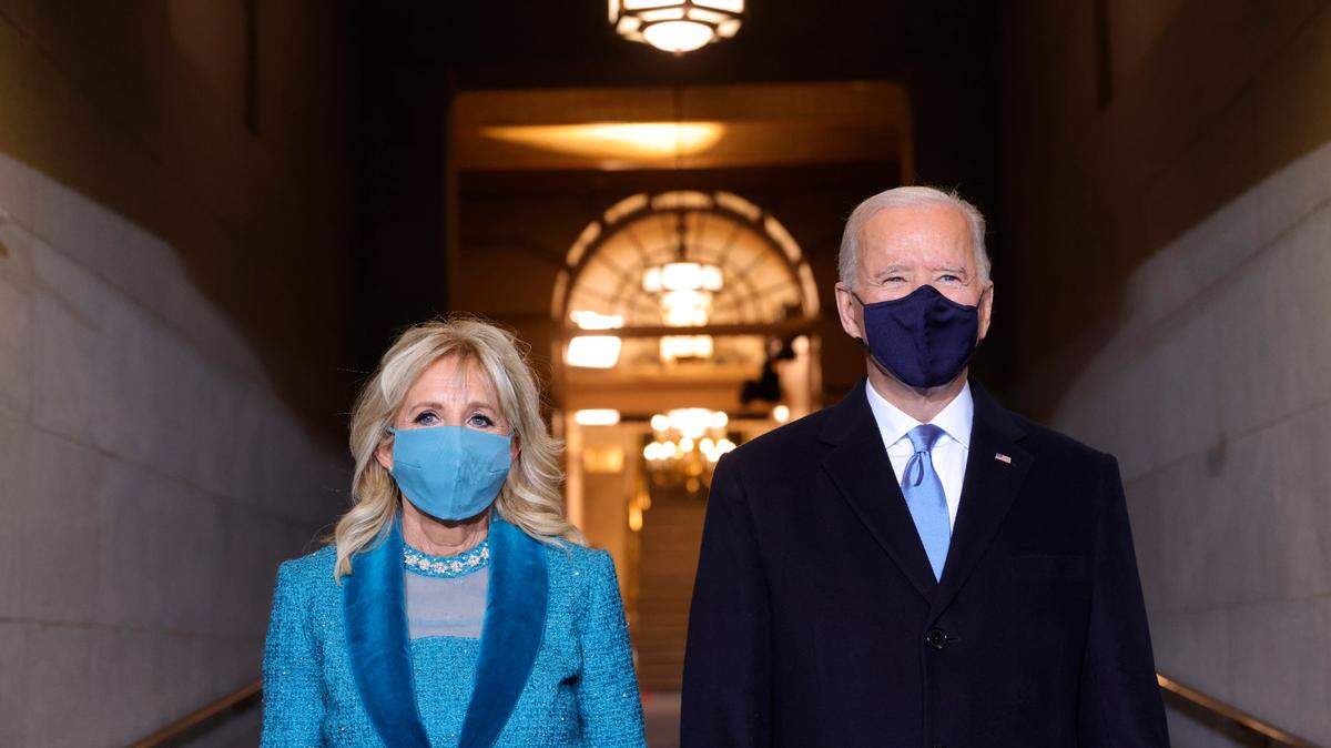 Joe Biden y Jill Biden, llegan a su toma de posesión como presidente de los Estados Unidos en Washington, DC, Estados Unidos.
