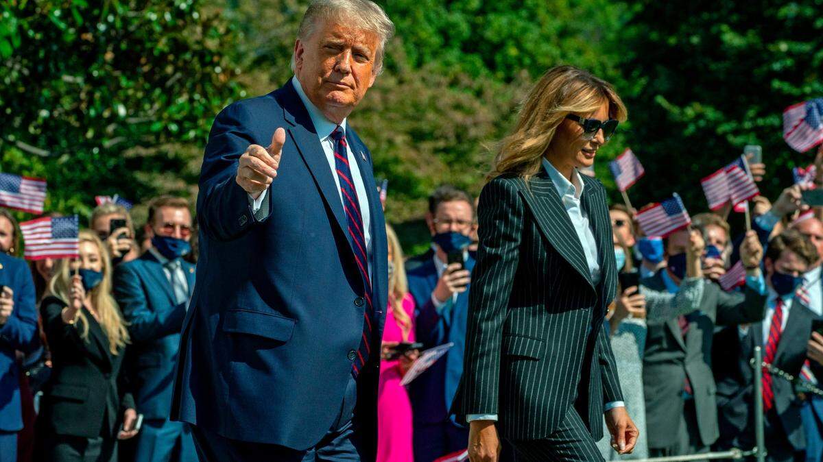 El presidente de Estados Unidos, Donald Trump, y la primera dama Melania dieron positivo por COVID-19.