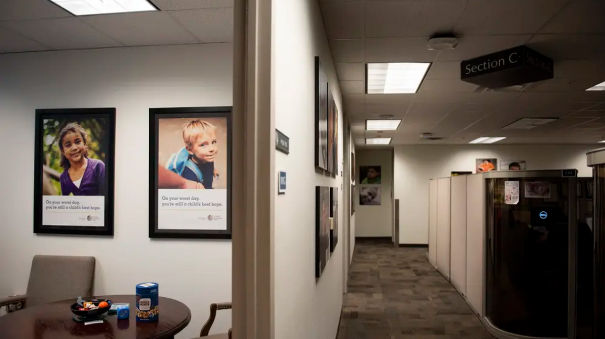 The Child Protective Services office at the Texas Department of Family and Protective Services in Austin on Nov. 14, 2019.