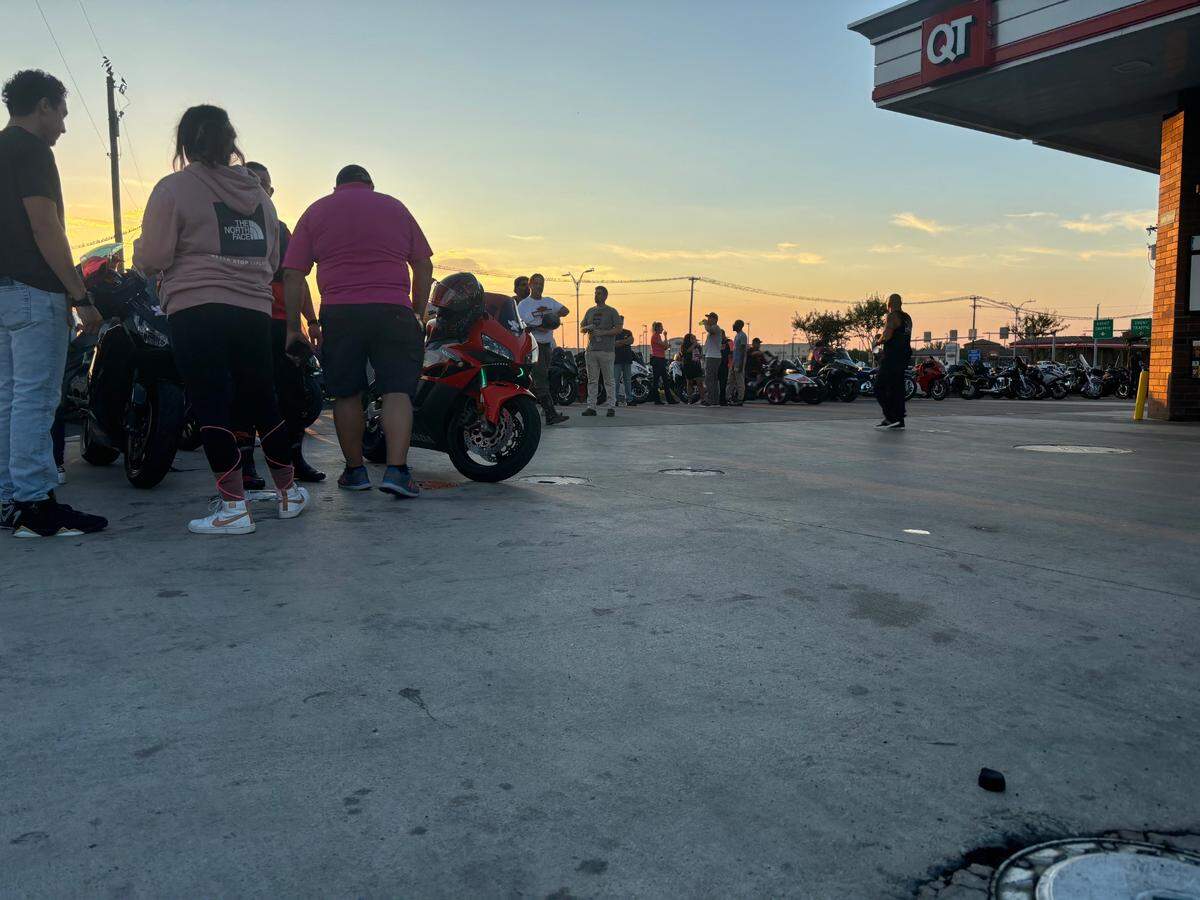 Dozens of motorcyclists gathered Monday night to ride together in honor of Julie Maldonado, who police said was killed when a suspected drunk driver ran a red light and hit her.