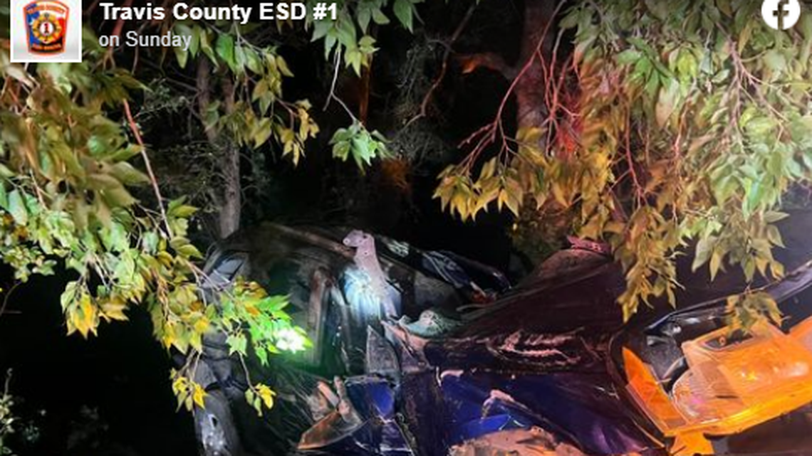A woman crashed into a ravine and spent two days trapped before she climbed out and found help, authorities in Texas said.