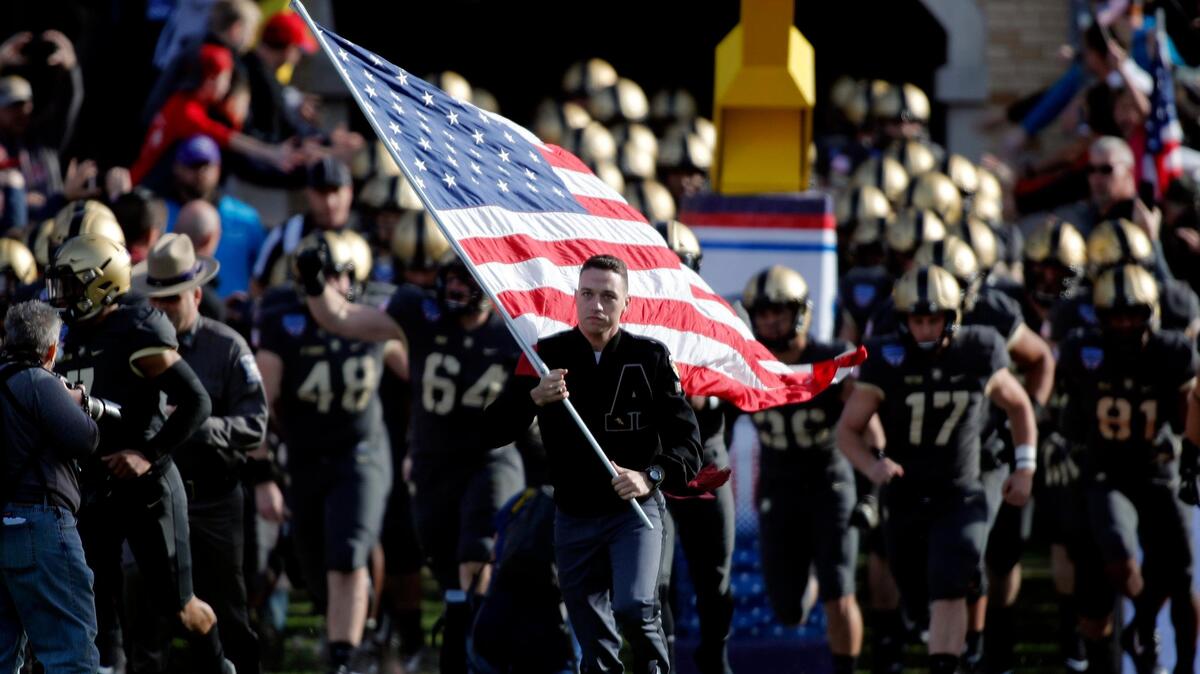 In this file photo, Army takes the field for the Armed Forces Bowl on Dec. 22, 2018 at Amon G. Carter Stadium in Fort Worth. The Armed Forces Bowl announced Thursday that it would host schools from the SEC and Pac-12 for this year’s game, set for Dec. 31 at 11 a.m.