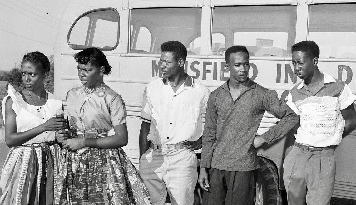 Students Gracie Smith, Hattie Neal, Floyd Moody, John Hicks and Charles Moody were not allowed to enroll at Mansfield High School during the 1956 desegregation incident.