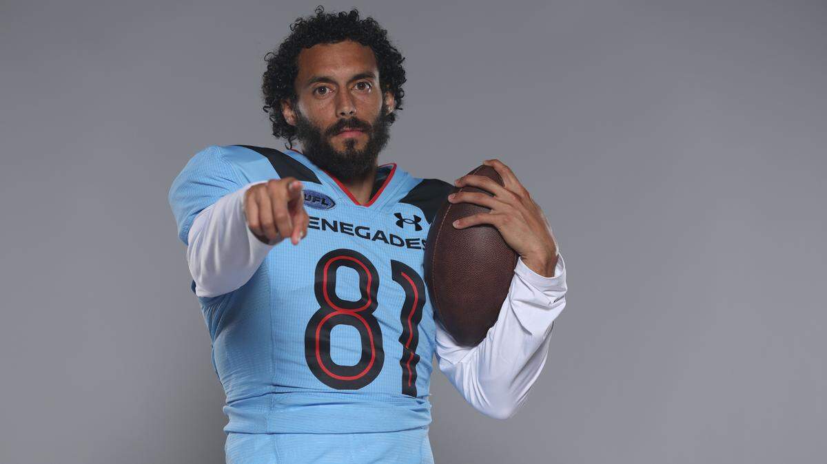 Damon Sheehy-Guiseppi began his career in 2019, on a tryout with the Cleveland Browns. He was cut by the Browns during the ’19 preseason, but has continued playing pro football for various leagues. He finished this season with the UFL’s Arlington Renegades.