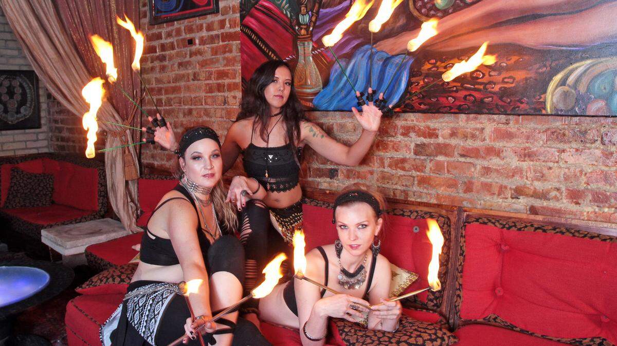 The North Texas-based all-female fire performing troupe FemPyre started hosting Fire Beats, a fire gathering on the first Thursday night of the month at Shipping and Receiving.