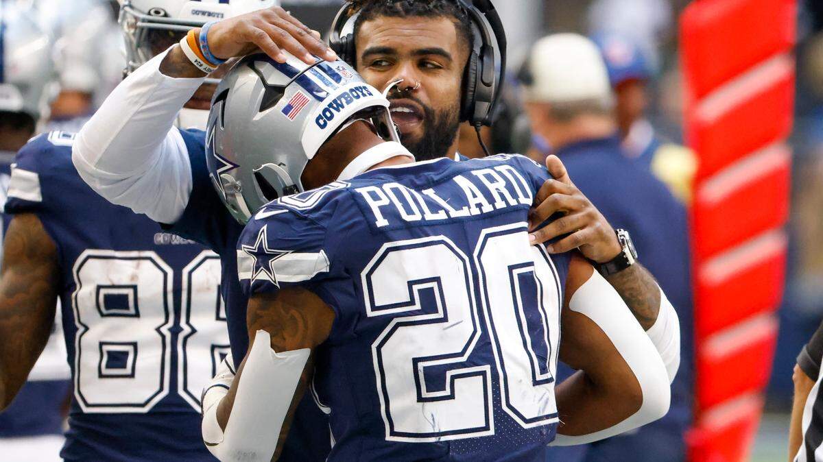 RB Tony Pollard (20) is one of 7 Dallas Cowboys named to the Pro Bowl.