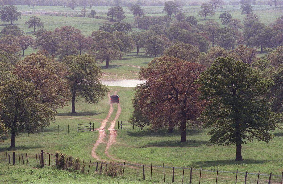 April 9, 1999: Part of Circle T Ranch in Westlake that will soon be a world-class golf course. The course will be built by Hillwood Development Corp.