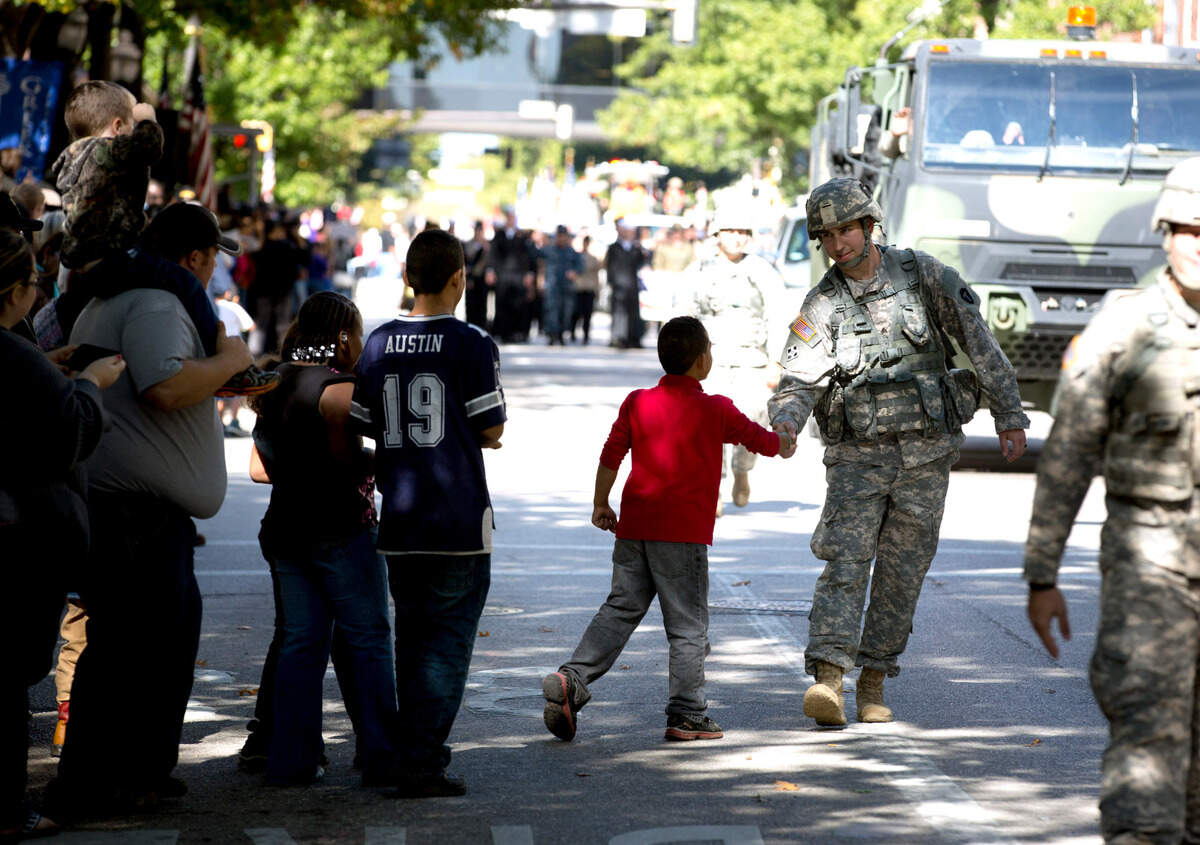 Nov. 11, 2013: Fort Worth’s Veterans Day parade.