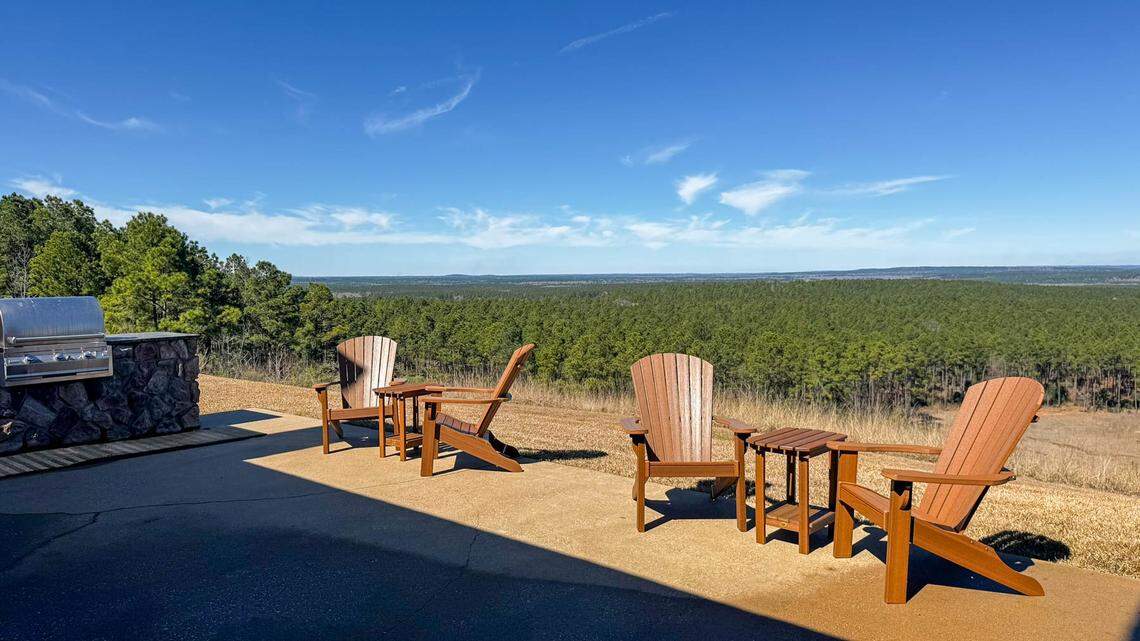 Features for the Bobcat Ranch in Texas include a skeet range, gun range, dog kennels, high fencing and 65 “managed stations” for hunters.