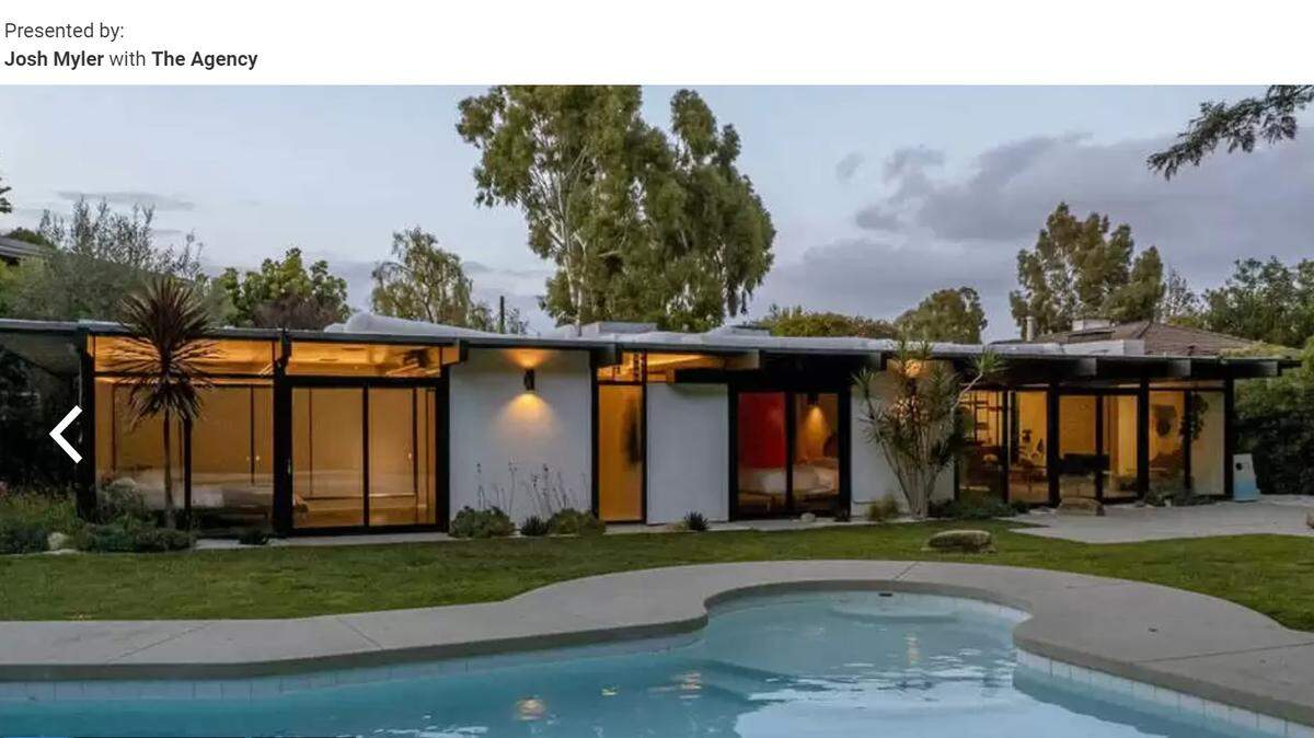 Halsey’s Sherman Oaks, California, home was designed by mid-century architect Richard Dorman.