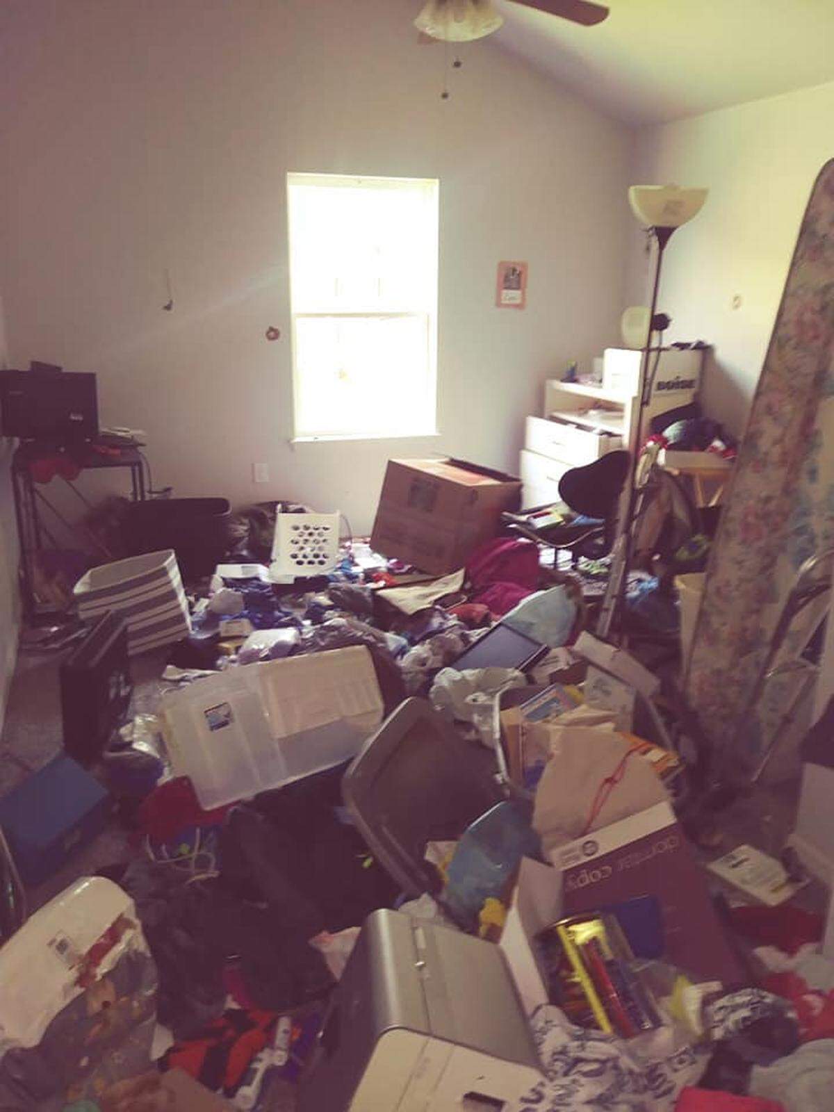 Items sit sprawled out on Friday inside the Fort Worth home that belonged to Yolanda Carr, the mother of Atatiana Jefferson. Neighbor James Smith, who asked police to conduct a welfare check in October 2019 when Atatiana Jefferson was killed by an officer, discovered on Friday her home had been broken into and trashed.