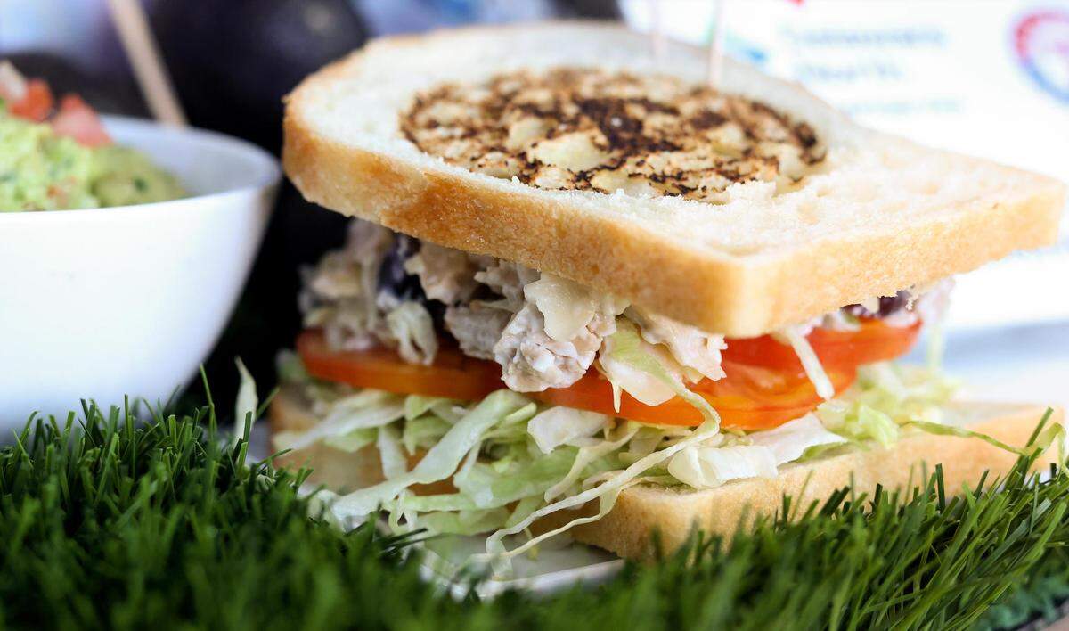 The Texas Rangers and partner Delaware North have new additions to the concessions stand items available to fans for the 2022 season at Globe Life Field. One of those items is the vegan chicken salad available at concession locations at Section 101 and 205.