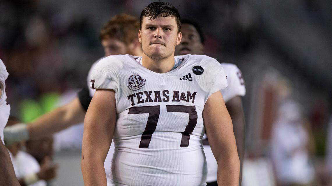 Texas A&M center Ryan McCollum relishes playing the game with an edge. “You have to be nasty, you have to be ready to beat some [butt] and bury a guy,” he said.