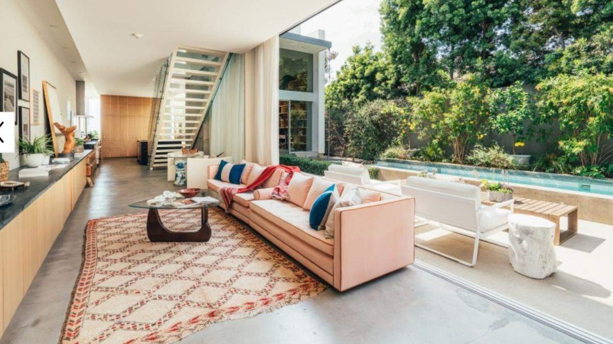 “Game of Thrones” star Emilia Clarke sold her Venice, California, estate for $4.4 million. Shown is the family room.
