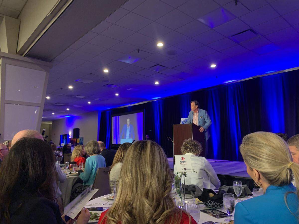 Kevin Sorbo, a Christian conservative actor, spoke to a crowd of 700 about his faith journey in Hollywood at the Tarrant County National Day of Prayer Luncheon on May 1, 2025.