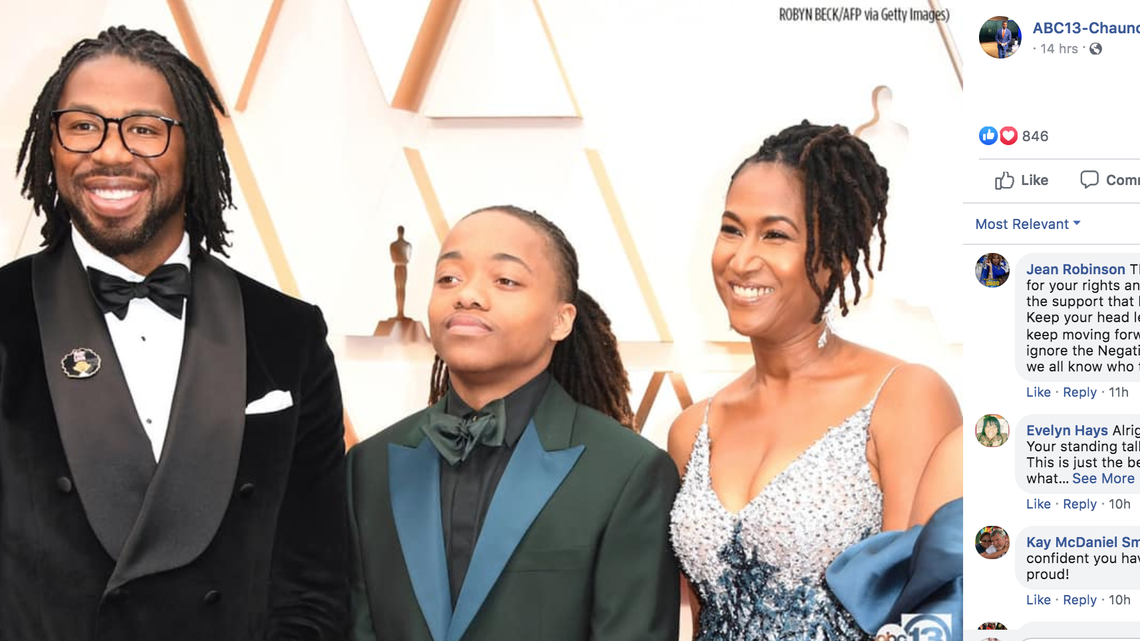 DeAndre Arnold, 18, was invited to attend the Academy Awards by “Hair Love” creator Matthew A. Cherry.