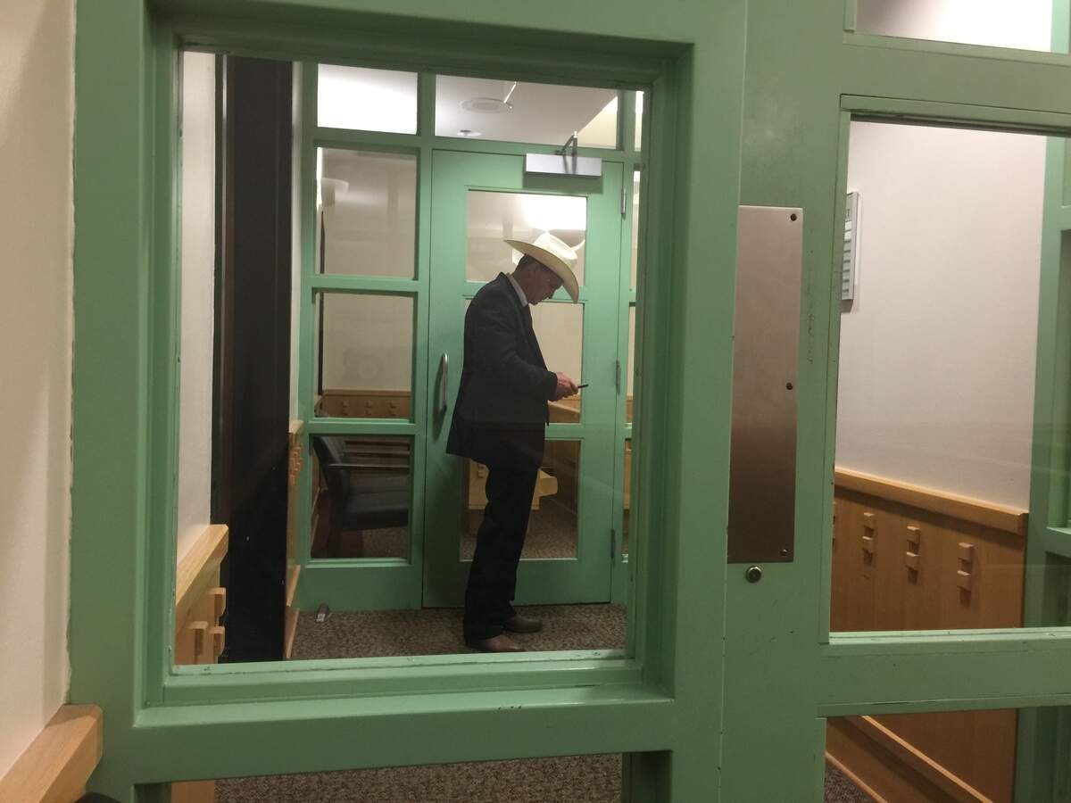 Kenneth Martin is seen here awaiting a verdict in his murder trial.