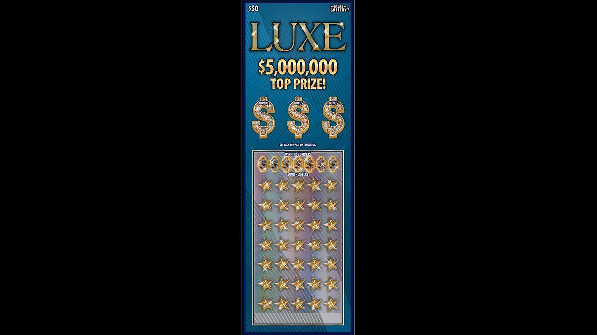 The odds of at least breaking even while playing the Luxe scratch-off game from the Texas Lottery are 1 in 3.48.