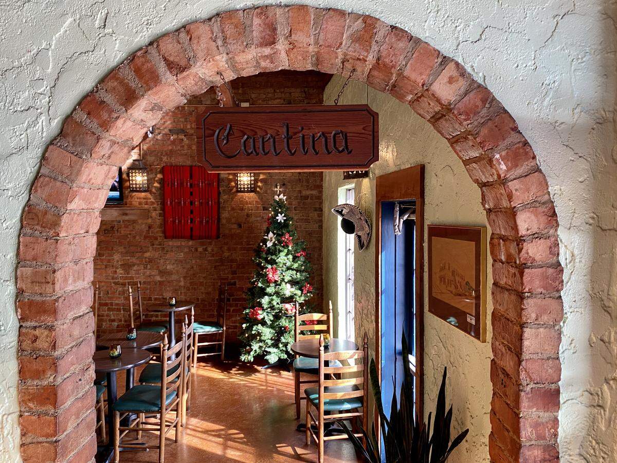 The cantina bar at El Rancho Grande Mexican Restaurant.