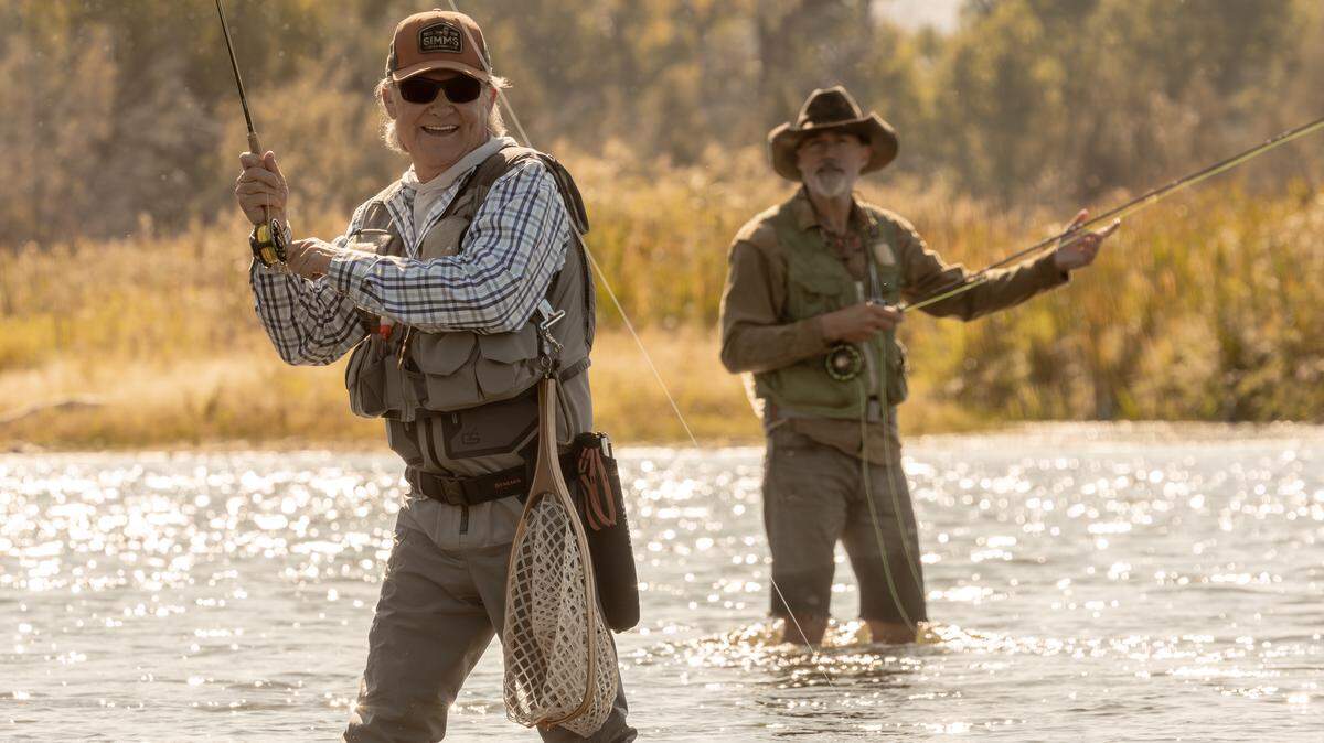 Pictured (L-R): Kurt Russell as Preston Clyburn and Matthew Fox as Paul Clyburn, in season 1, episode 1 of the Paramount+ series “The Madison.”