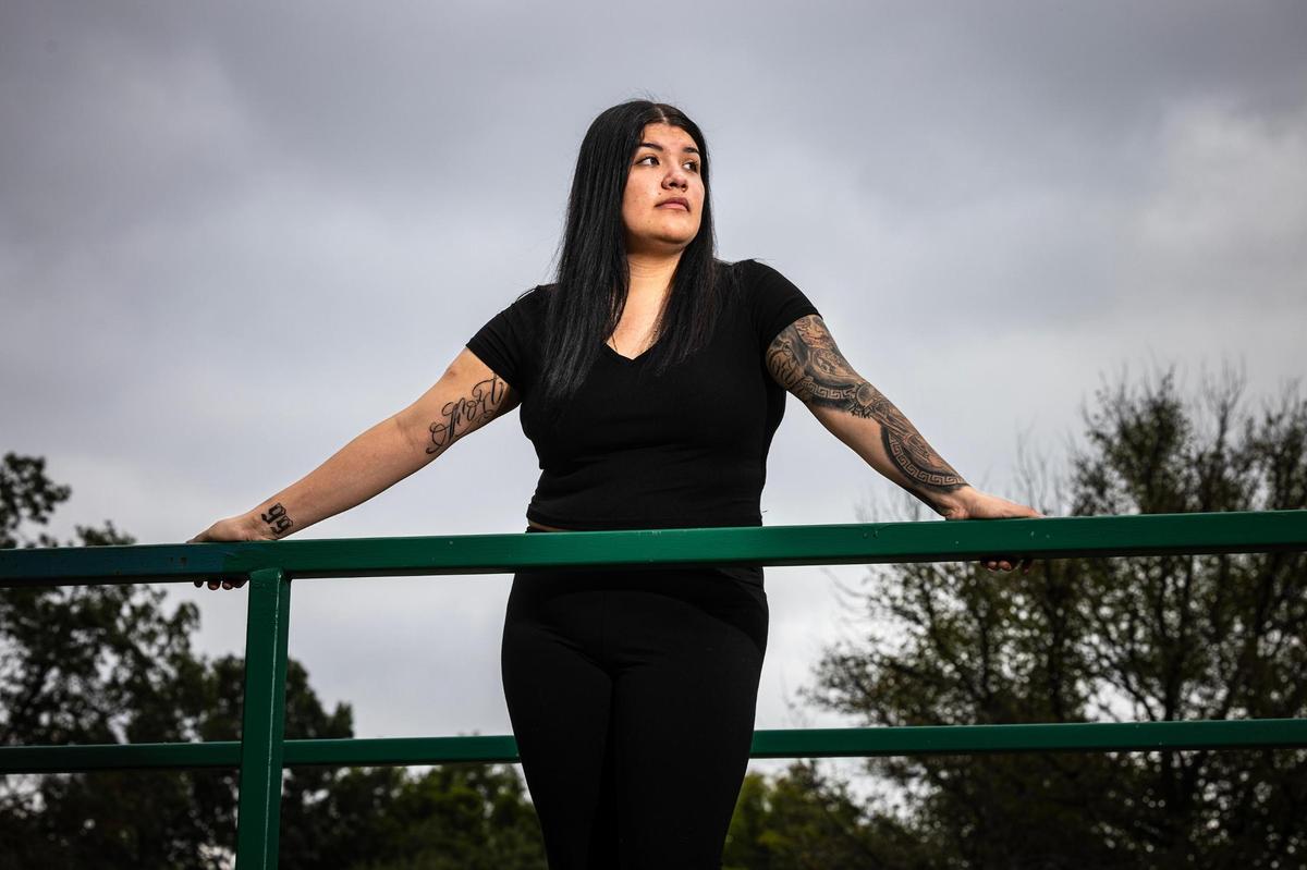 Mia Dominguez and her cousin, Zechariah Trevino, were shot outside of a Whataburger restaurant in January 2023 over a dispute that started on Instagram. Trevino was killed and Dominguez spent days in the hospital. She was left with a scar across her abdomen.