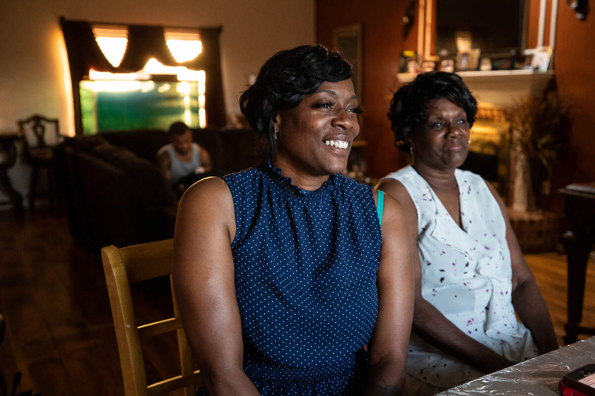 Crystal Mason, a Texas woman sentenced for illegally voting in 2016, says she was targeted and is appealing her state conviction. Mason sits next to her mother, Sherrian McGrady, in their home, Wednesday, July 3, 2019, in Fort Worth.