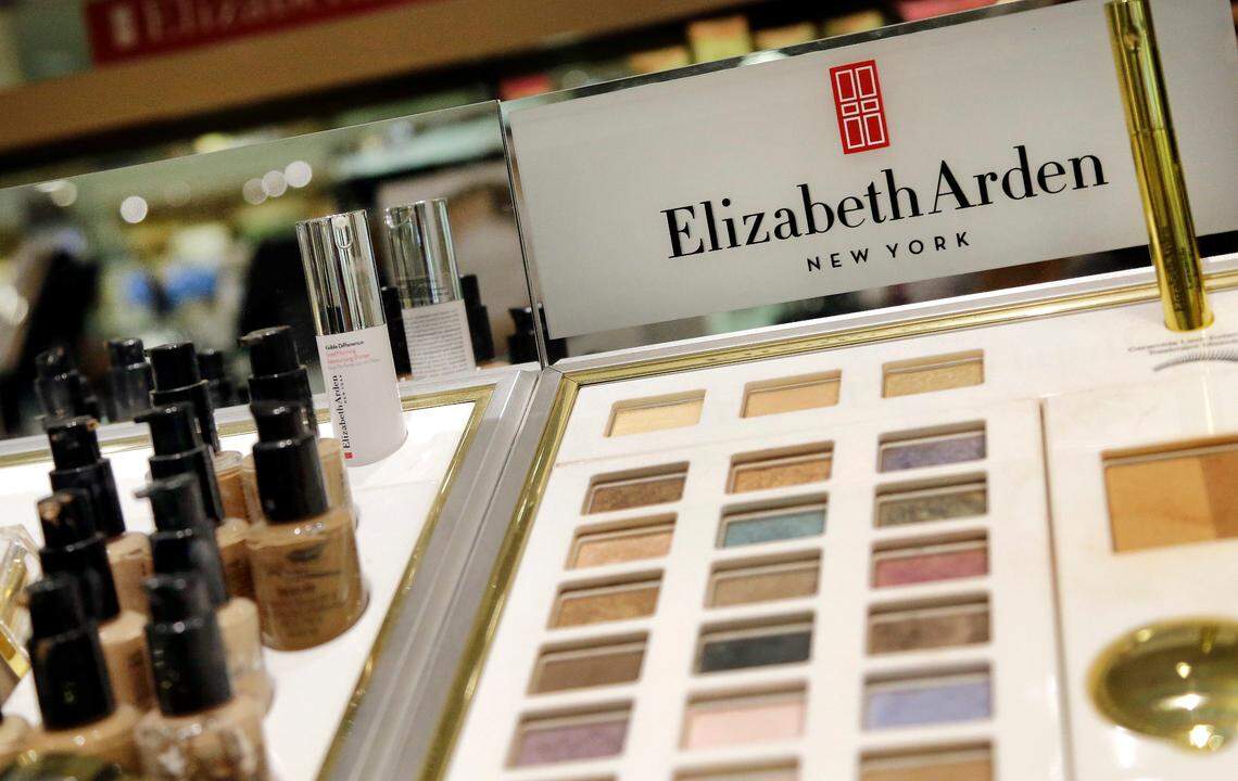 Elizabeth Arden beauty products are on display in a store, Tuesday, July 5, 2016, in Salem, N.H. (AP Photo/Elise Amendola)