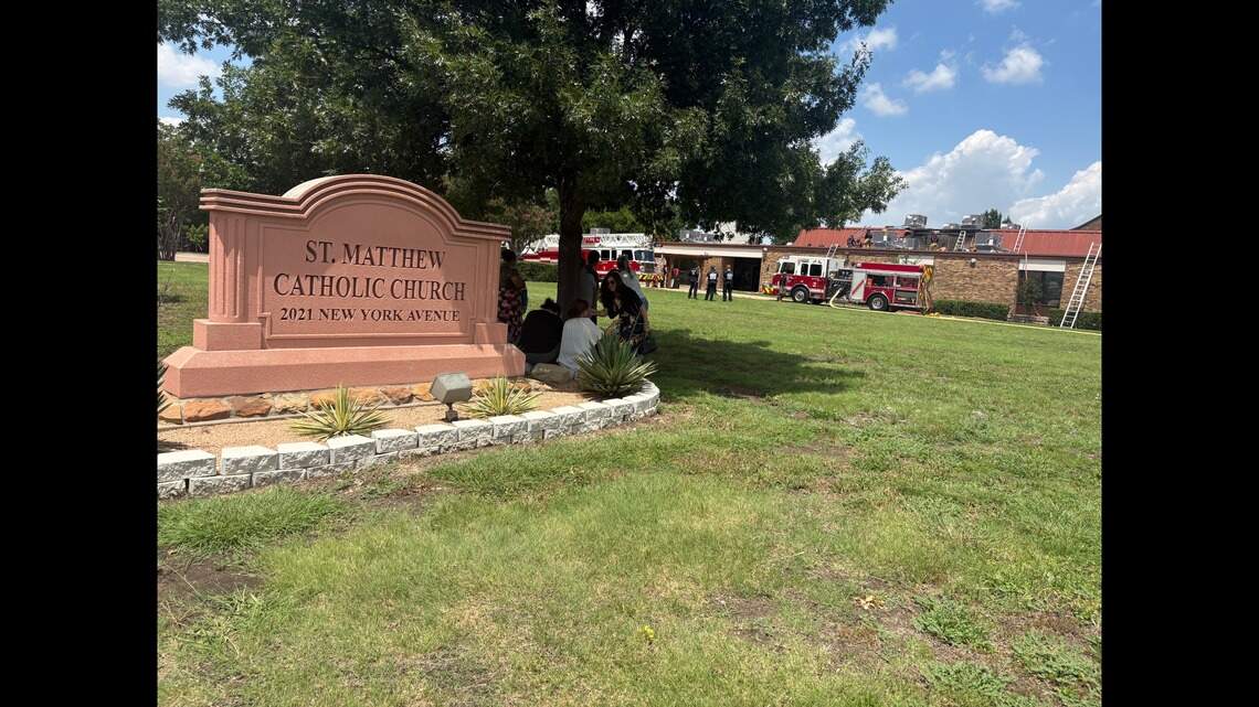 Two-alarm fire damages Arlington Catholic church Tuesday afternoon