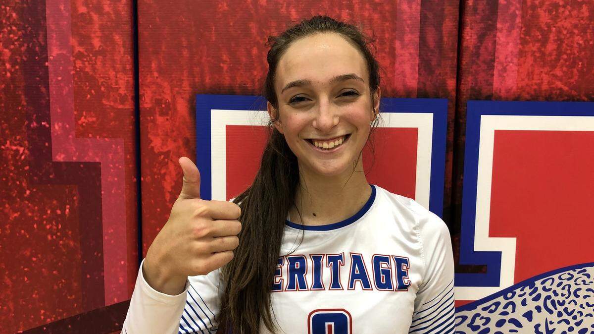 Midlothian Heritage star Hanna Larson, who’s committed to  Texas A&M.