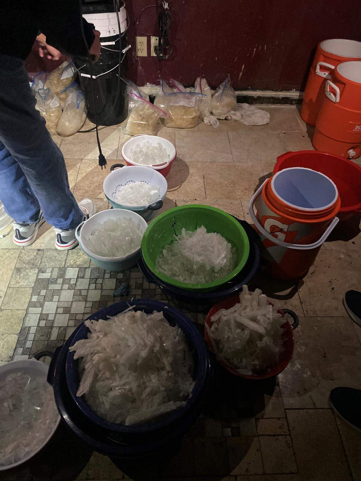 Over the course of the last five weeks, the Tarrant County Sheriff’s Office and other law enforcement agencies across North Texas confiscated over 1,400 lbs of pure meth -- a record seizure in Tarrant County -- they announced Thursday morning.