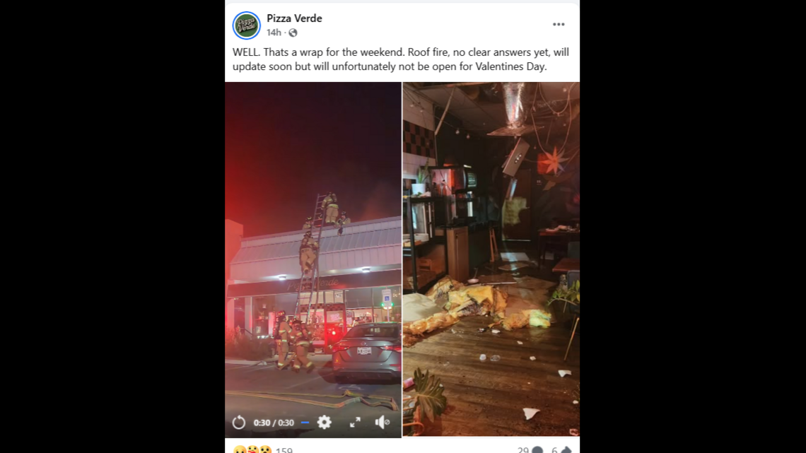 Pizza Verde closed for Valentine’s Day after fire on Fort Worth restaurant’s roof