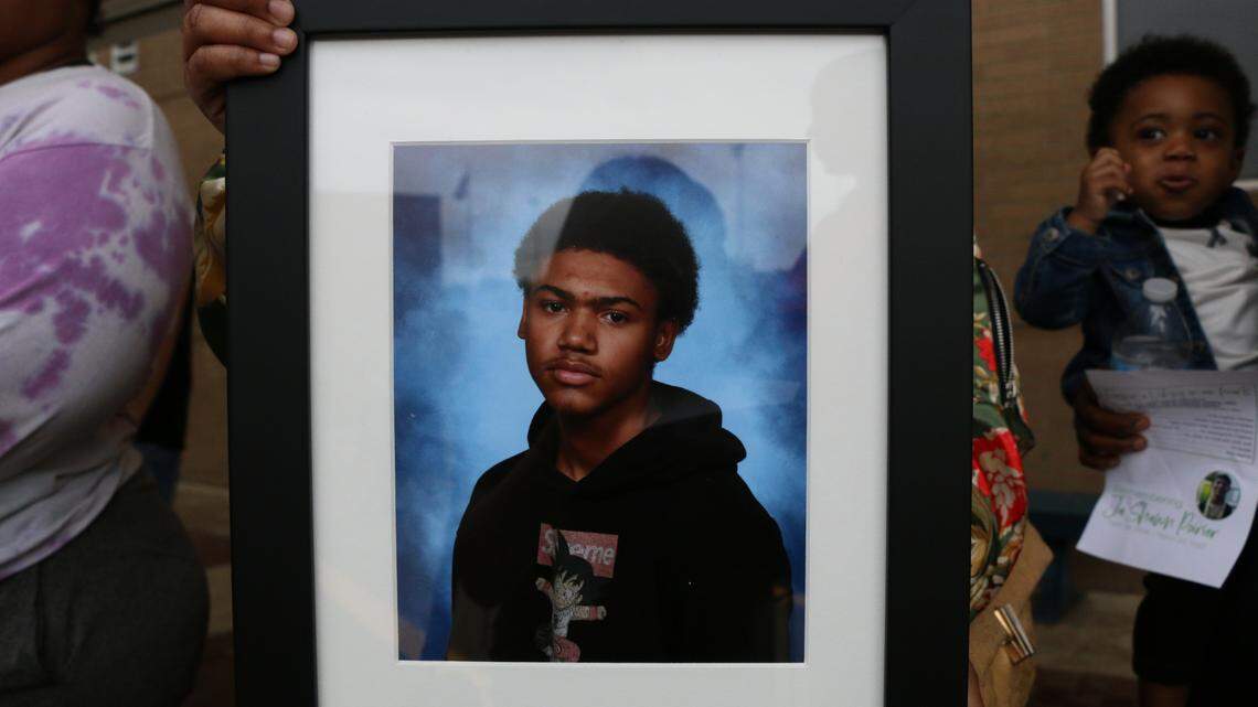 ‘Ja’Shawn will remain a Viking forever’: Memorial held for 16-year-old shot at Lamar High