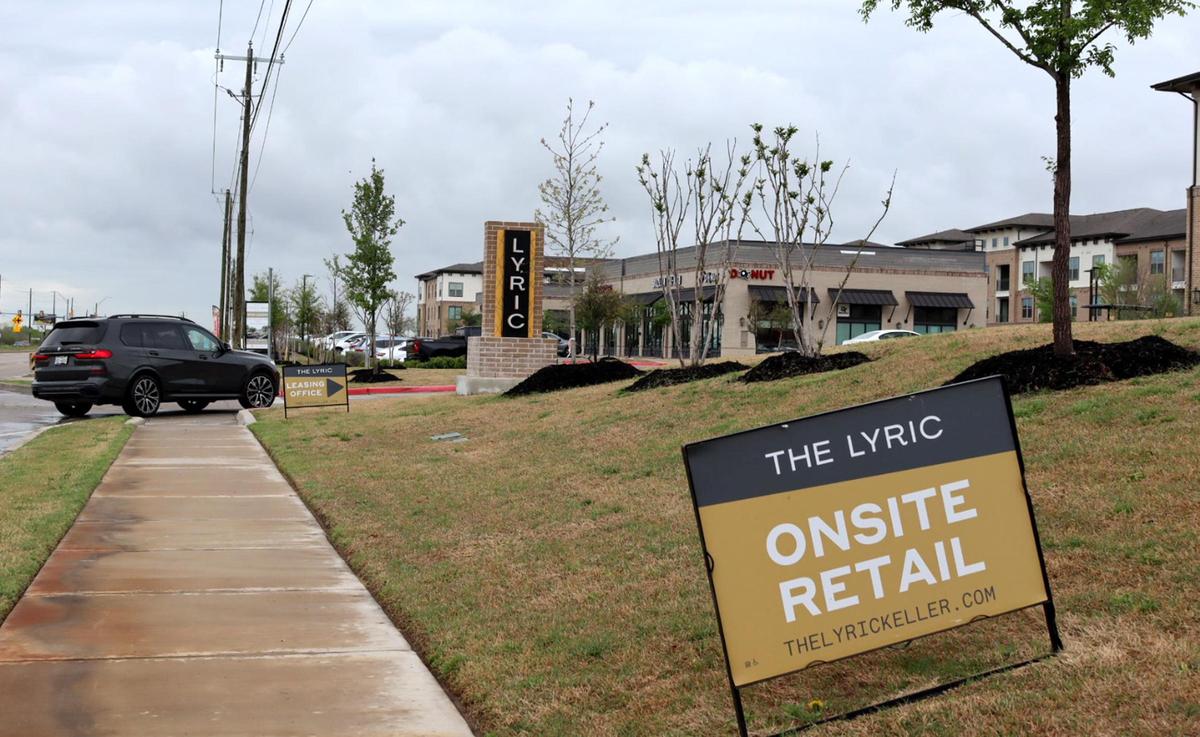 The 42 new Keller homes going up at the Center Stage Development will be just south of the loft-style apartment complex, the Lyric.