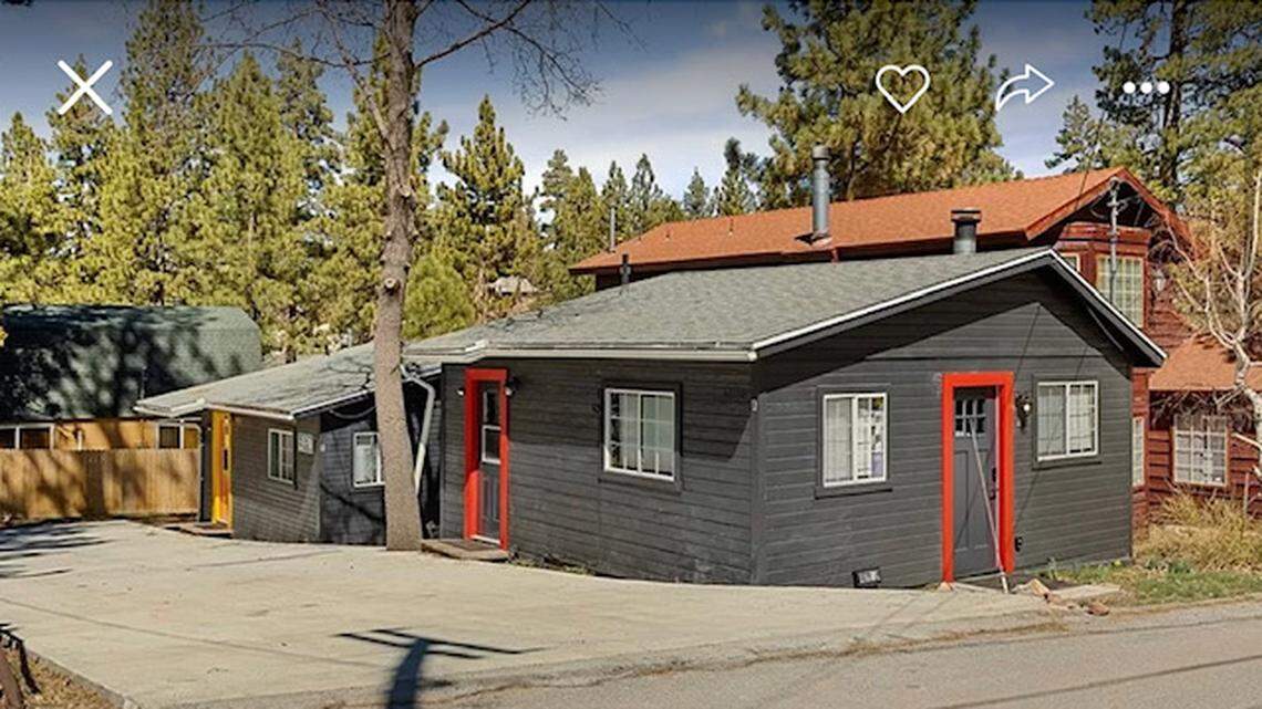 A duplex for sale in Big Bear Lake, California, has a horror movie interior.