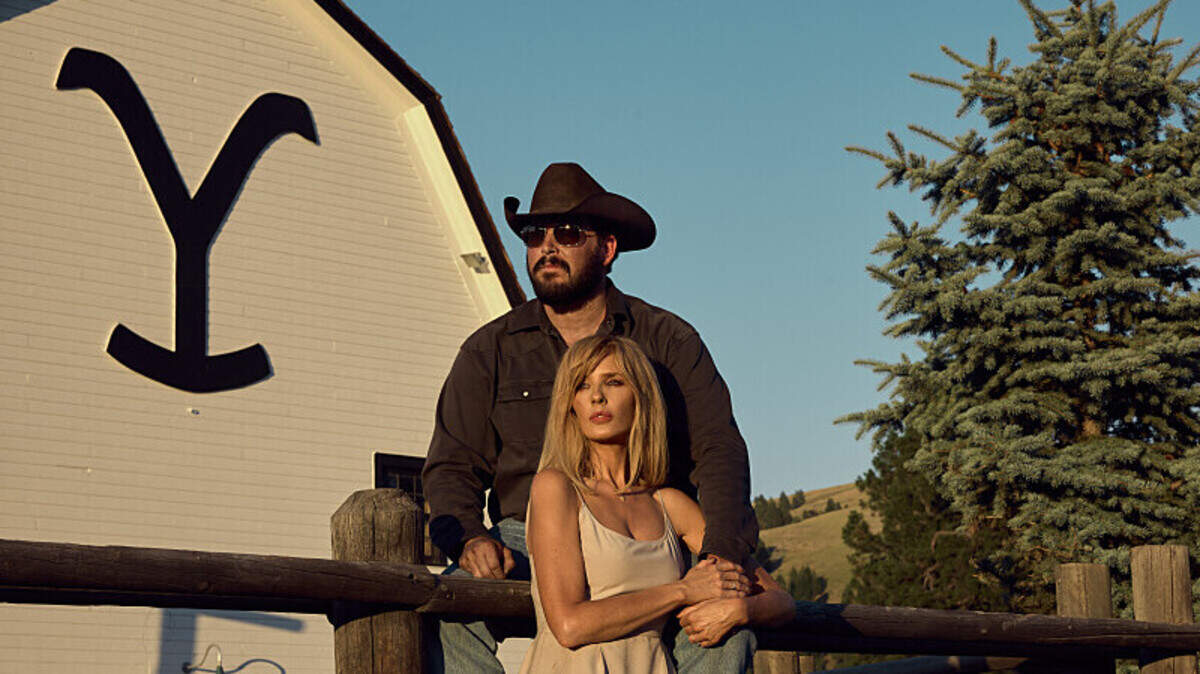 Cole Hauser as Rip Wheeler and Kelly Reilly as Beth Dutton on episode 513 of Paramount Network’s “Yellowstone.”