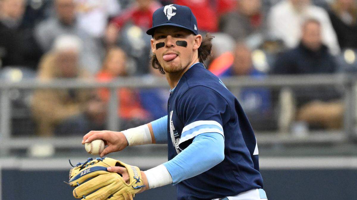 Kansas City Royals third baseman Bobby Witt Jr., the son of former Texas Rangers pitcher Bobby Witt and who was playing at Colleyville Heritage three years ago, made his Texas MLB homecoming at Globe Life Field Tuesday night.