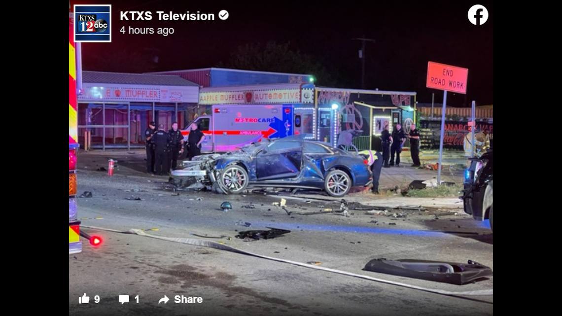 A teenager is dead and three more are injured after crashing a stolen car in Abilene, Texas.