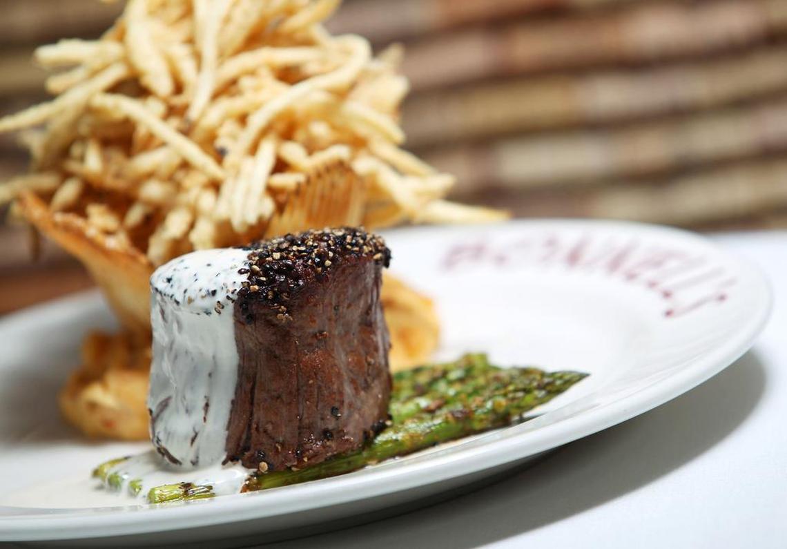 Bonnell’s bison filet with smoked whiskey cream sauce.