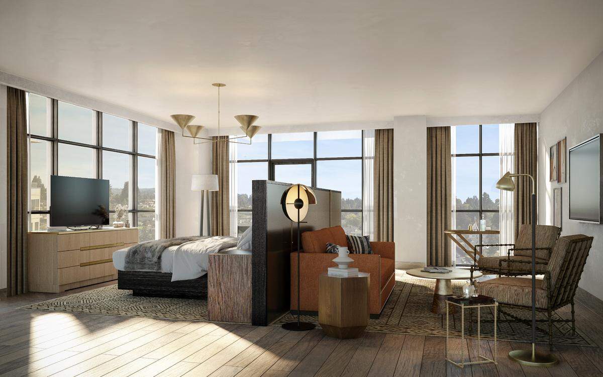 Bowie House has 12 lofts out of its more than 100 hotel rooms.