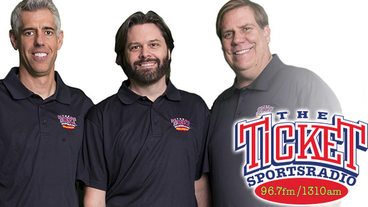 “The Musers” morning show on KTCK/1310 “The Ticket,” starring (from left) Craig Miller, Gordon Keith, and George Dunham, were named the Marconi Major Market Personality of the Year and the station was named the top sports station in the country.