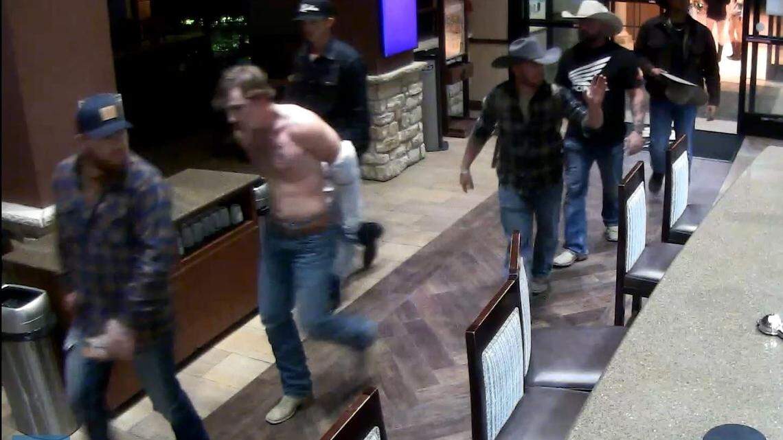 Fort Worth police are asking for the public's help identifying these six men, who are suspects in an assault in the Stockyards. Fort Worth police are asking for the public's help identifying these six men, who are suspects in an assault in the Stockyards.