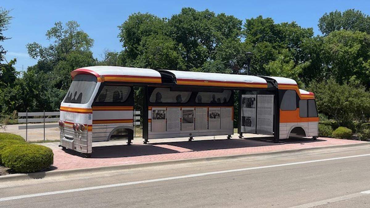 The East Rosedale Monument Project transforms a vintage transit bus into a public artwork to symbolize and bring to life the history of buses in the civil rights movement and its connection to Fort Worth.