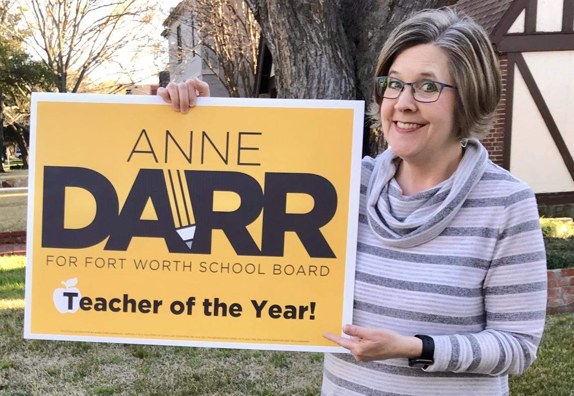 Educator Anne Darr is one of three candidates running for District 6 on the Fort Worth school board.
