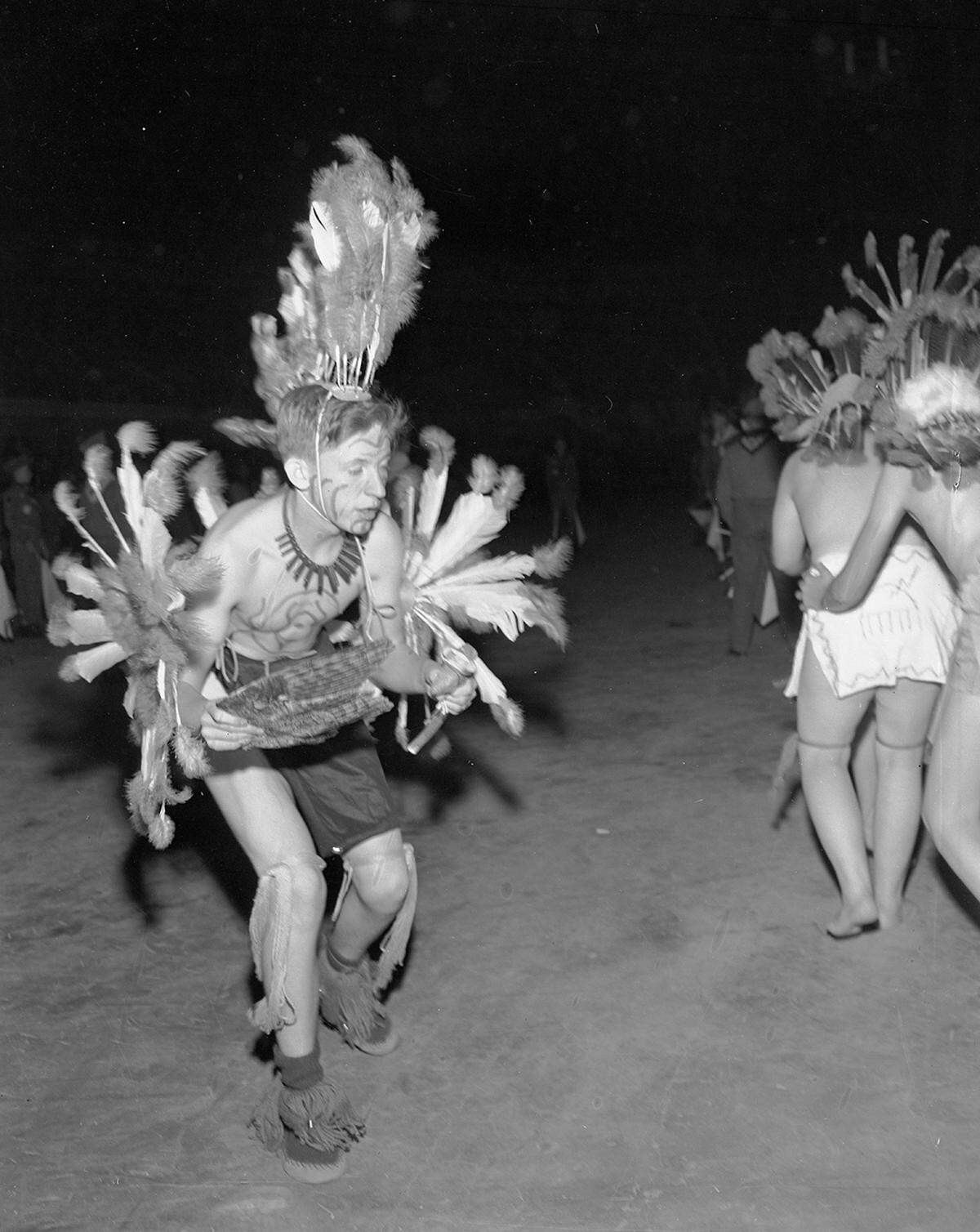 May 10, 1952: “More than 7,000 Scouts gave their best at Will Rogers Memorial Coliseum for the 14th annual Boy Scout Circus. Richard Laboon, center, is from Post 2016.