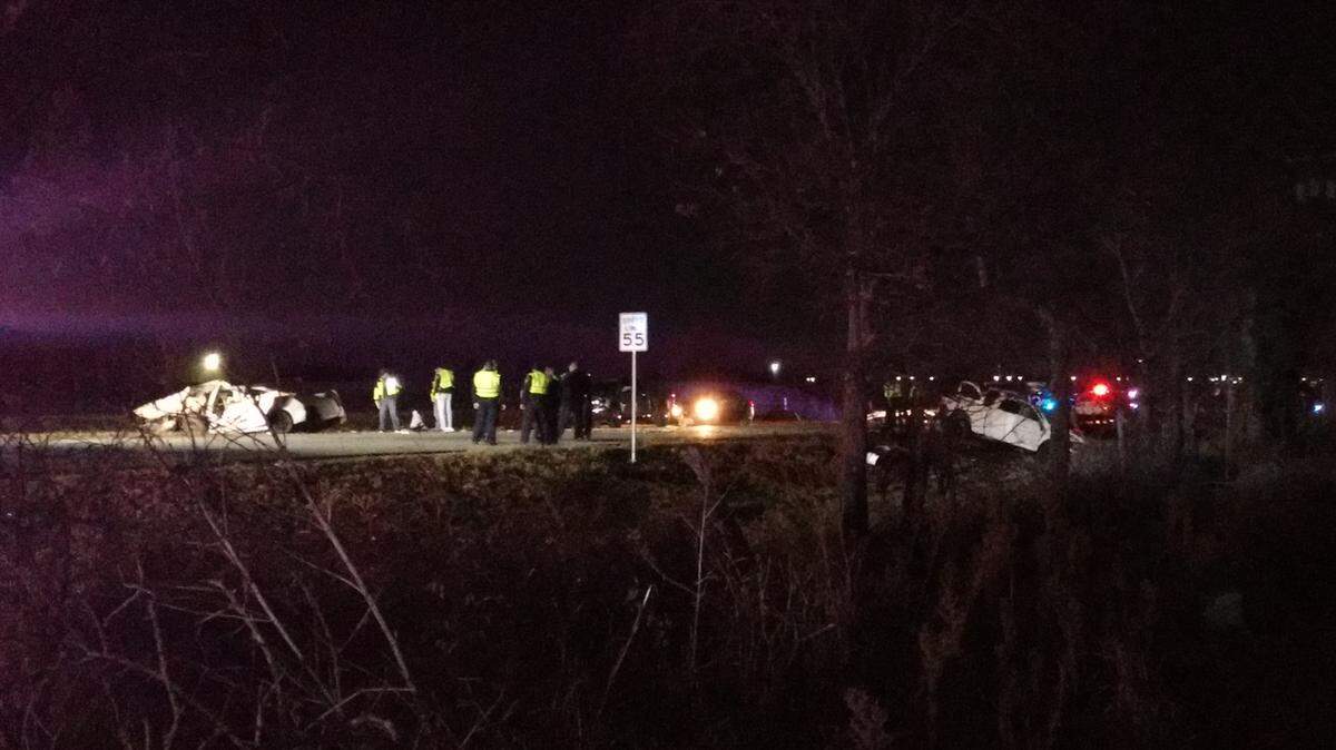 Fort Worth police reported that an infant and two adults died in a crash that occurred at 9798 Blue Mound Road on Sunday night.