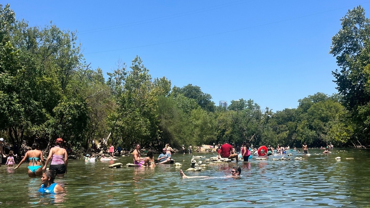 Barton Springs Creek in Austin.