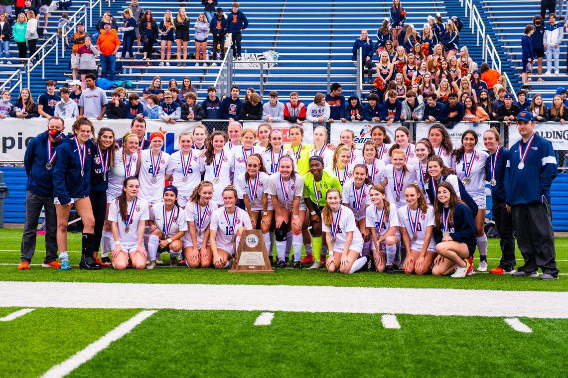 Frisco Wakeland loses to Dripping Springs, 2-1, in the girls Class 5A state championship in Georgetown Friday April 16, 2021 (Matt Smith/Special to the Star-Telegram)