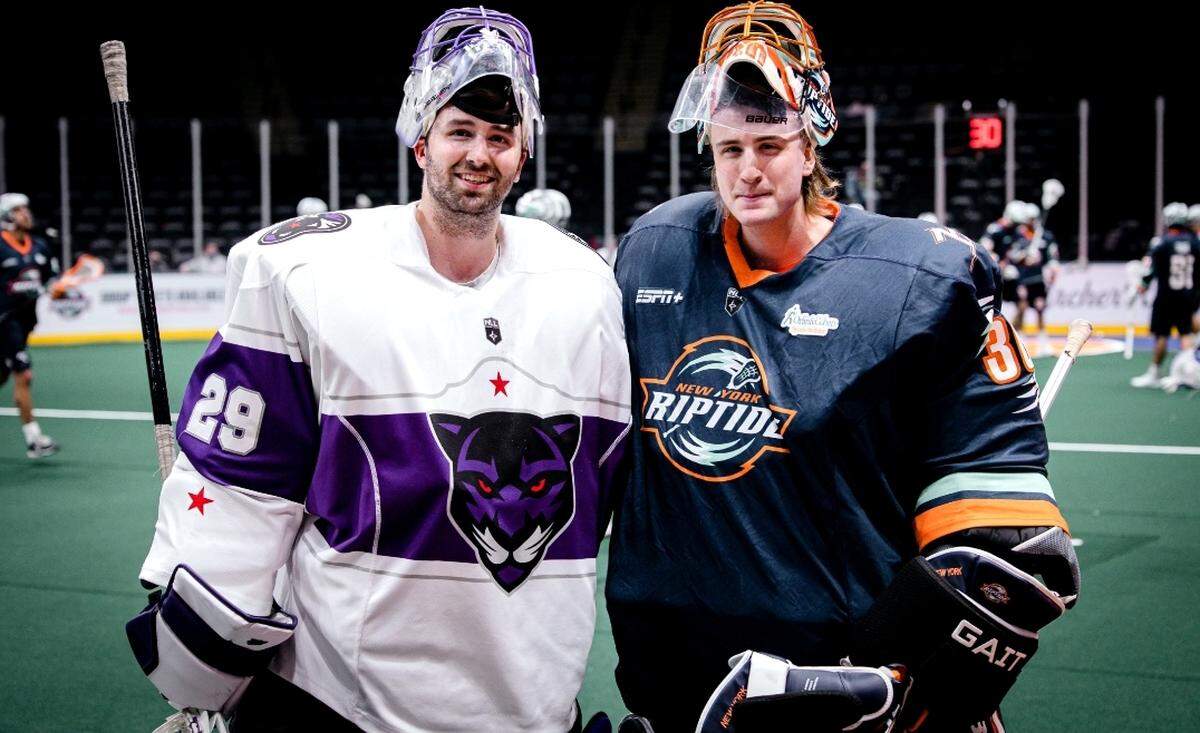 Panther City Lacrosse Club goalie Kevin Orleman will have bragging rights over his little brother and fellow goalie Steve after the Fort Worth-based expansion team beat the New York Riptide on Saturday night. The 13-12 overtime win was the first franchise victory for Panther City.